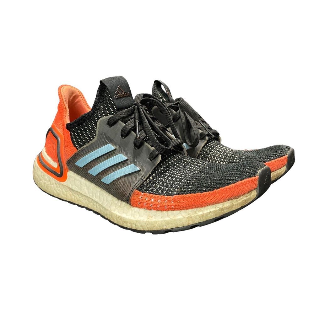 Adidas UltraBoost 19 Hi-Res Black Orange G27482 Women's Size 8.5